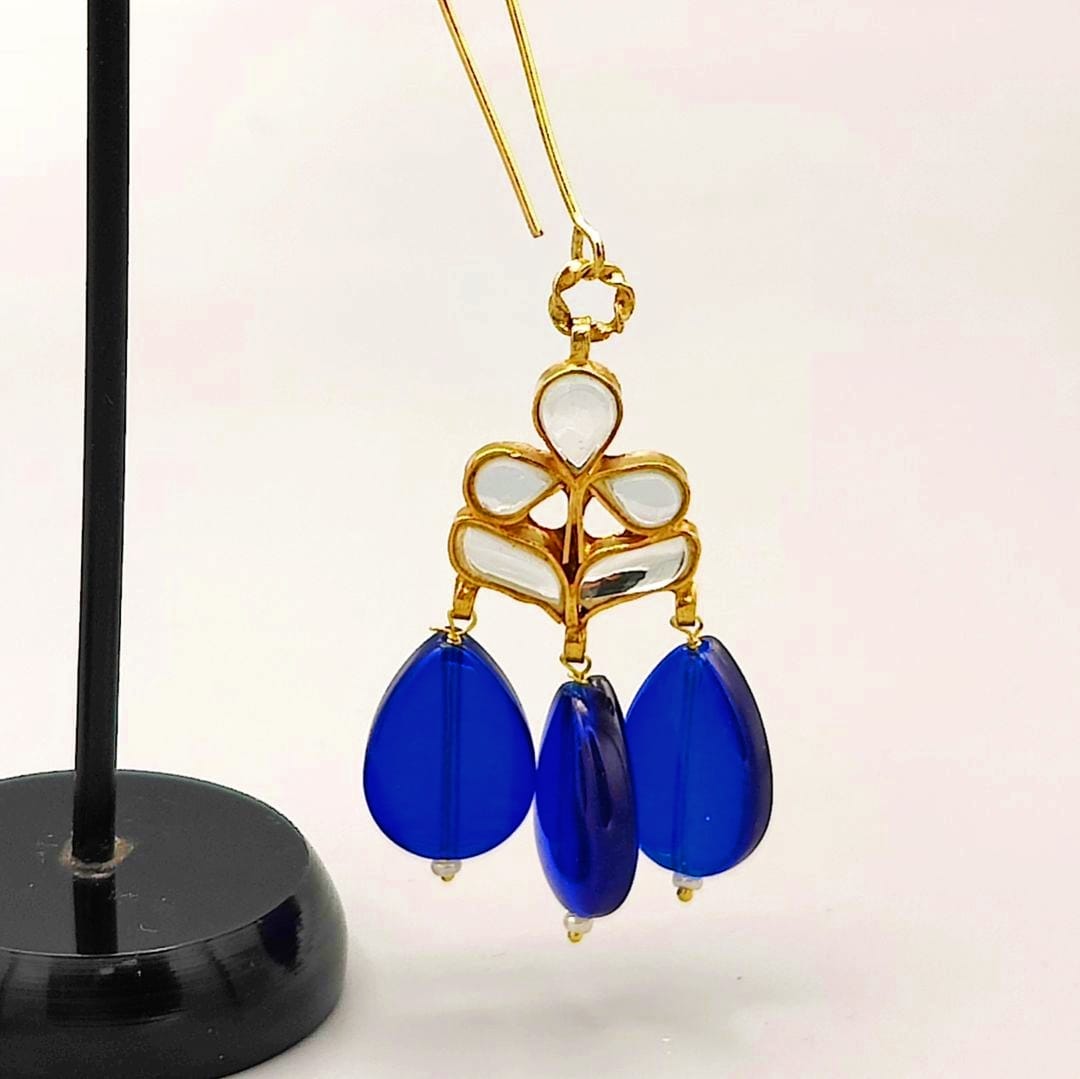 Dew Drops Earrings Blue