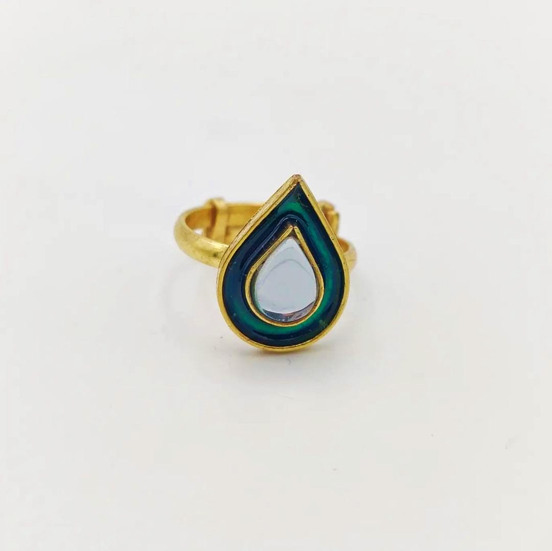 Emerald Drop Ring