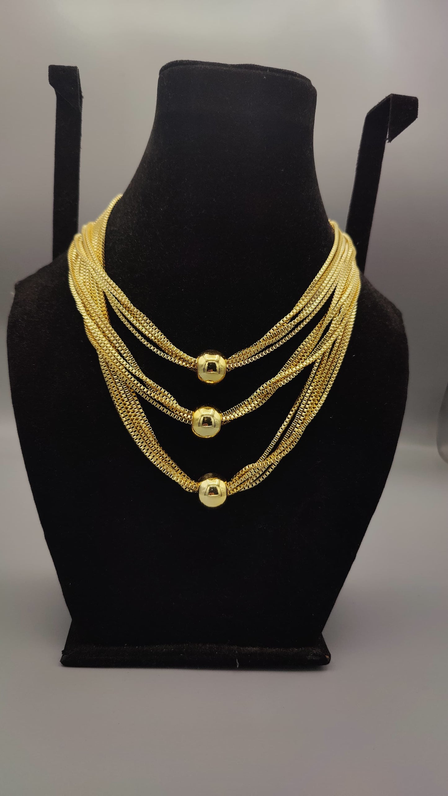 Golden Cascade Necklace