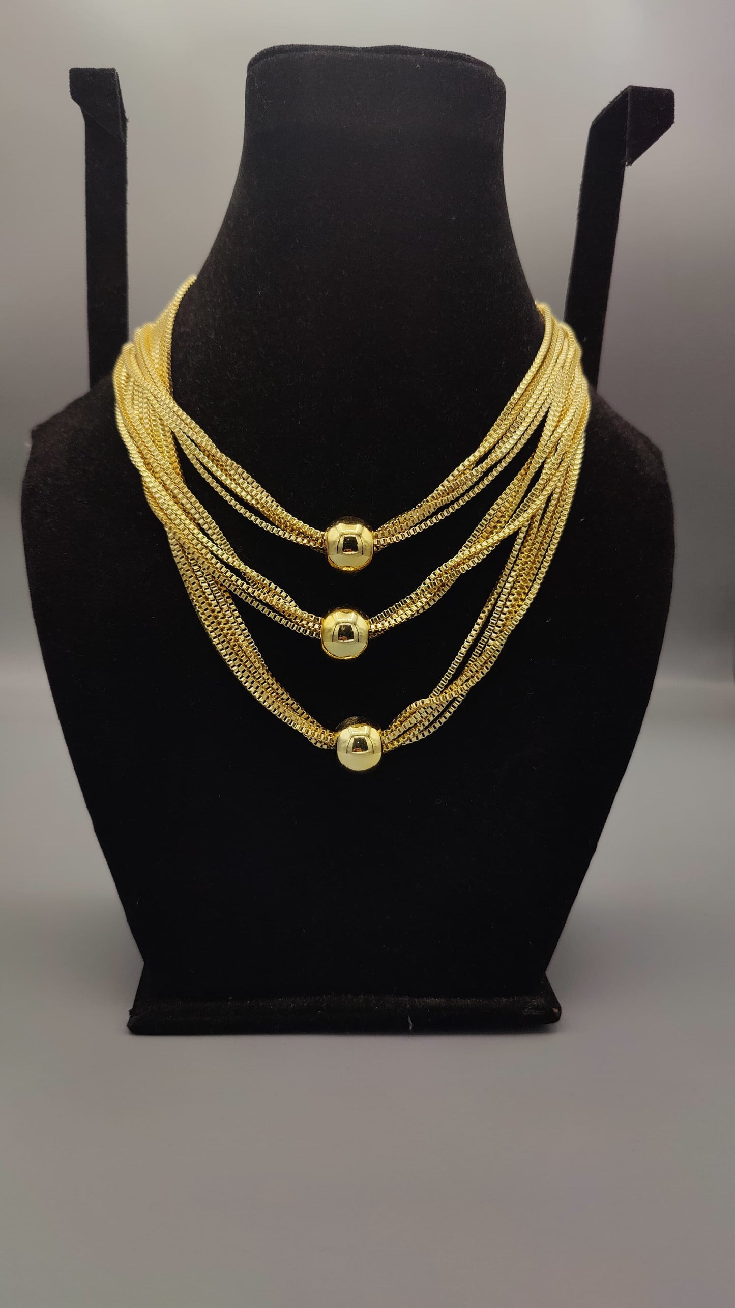 Golden Cascade Necklace