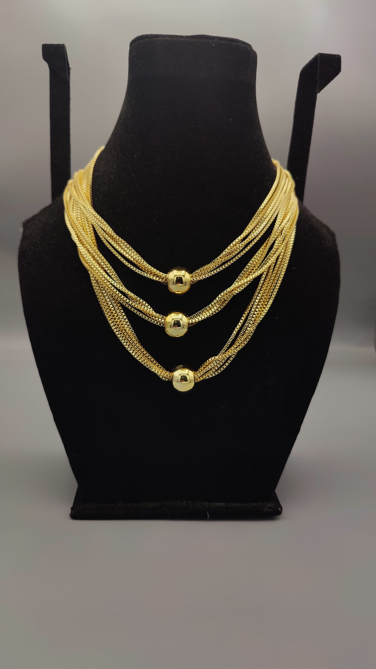 Golden Cascade Necklace