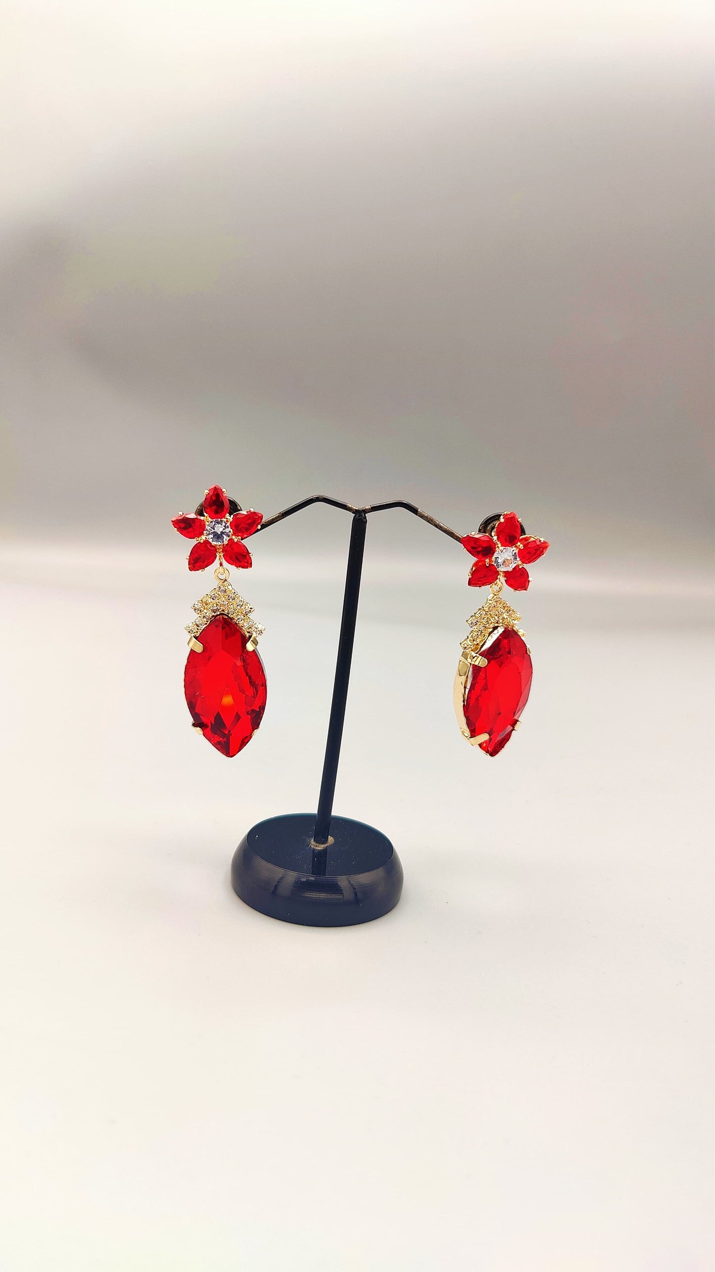 Scarlet Elegance Earrings