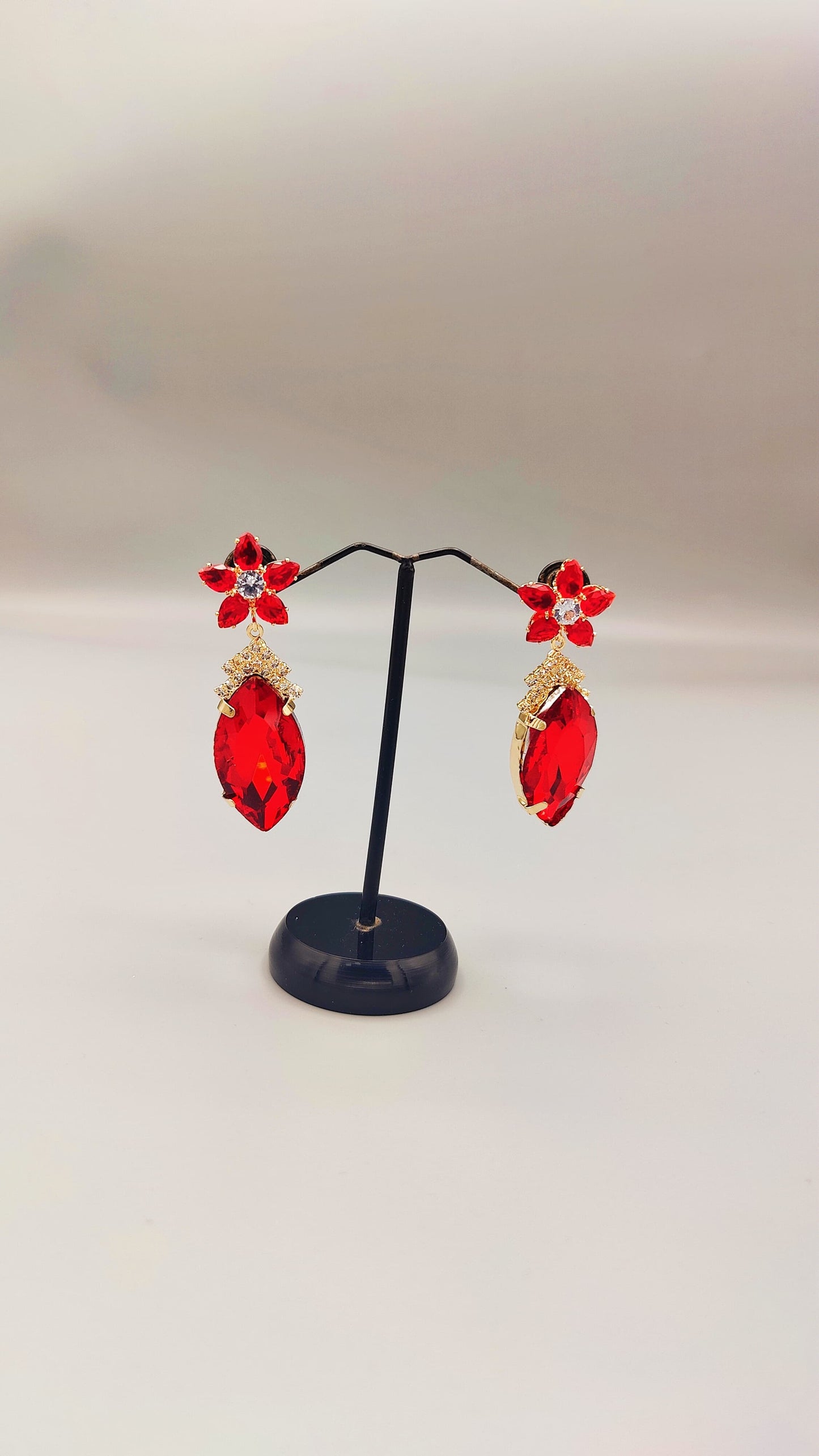 Scarlet Elegance Earrings