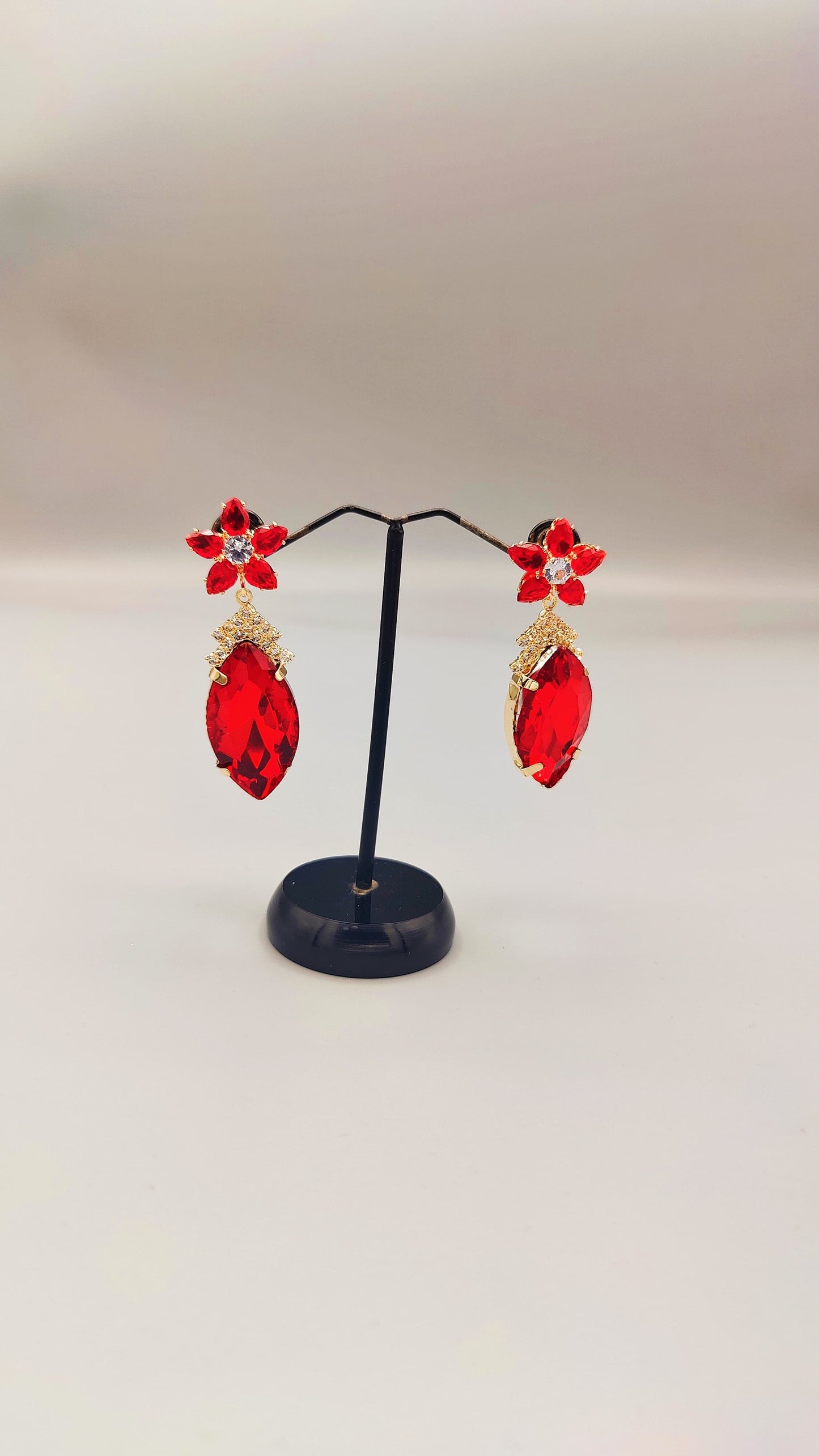 Scarlet Elegance Earrings