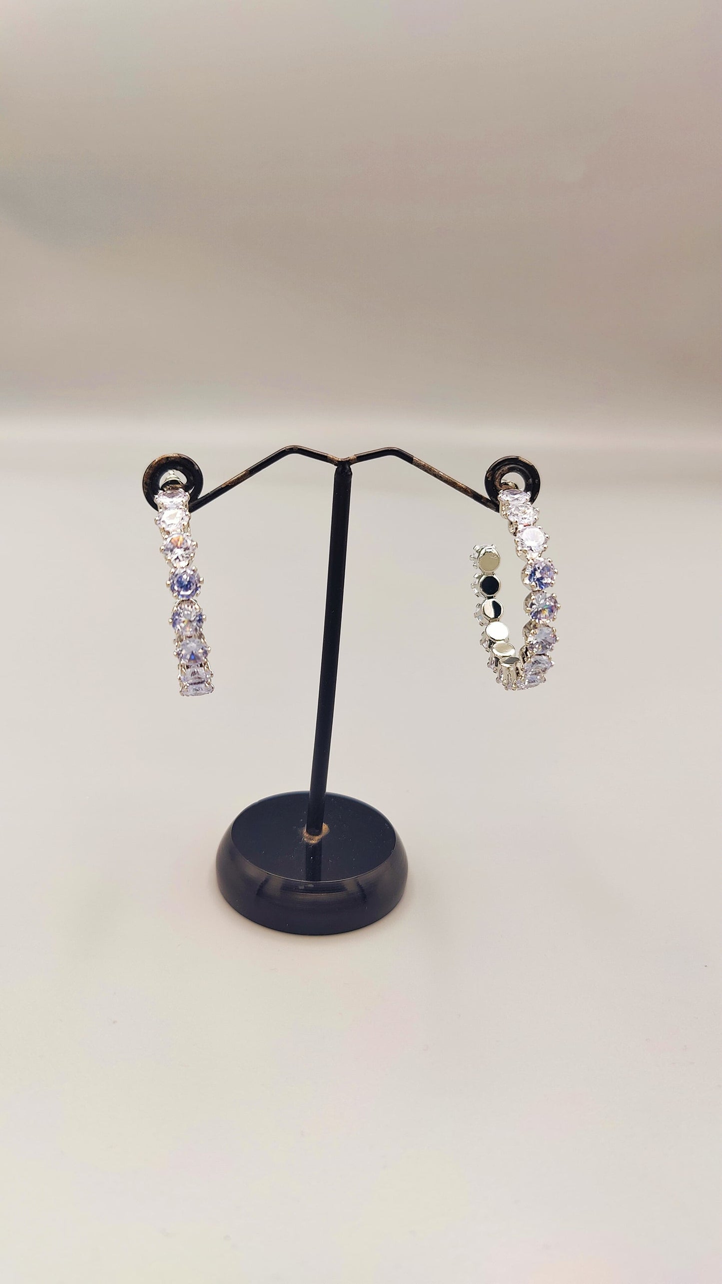 Crystal Radiance Hoop Earrings
