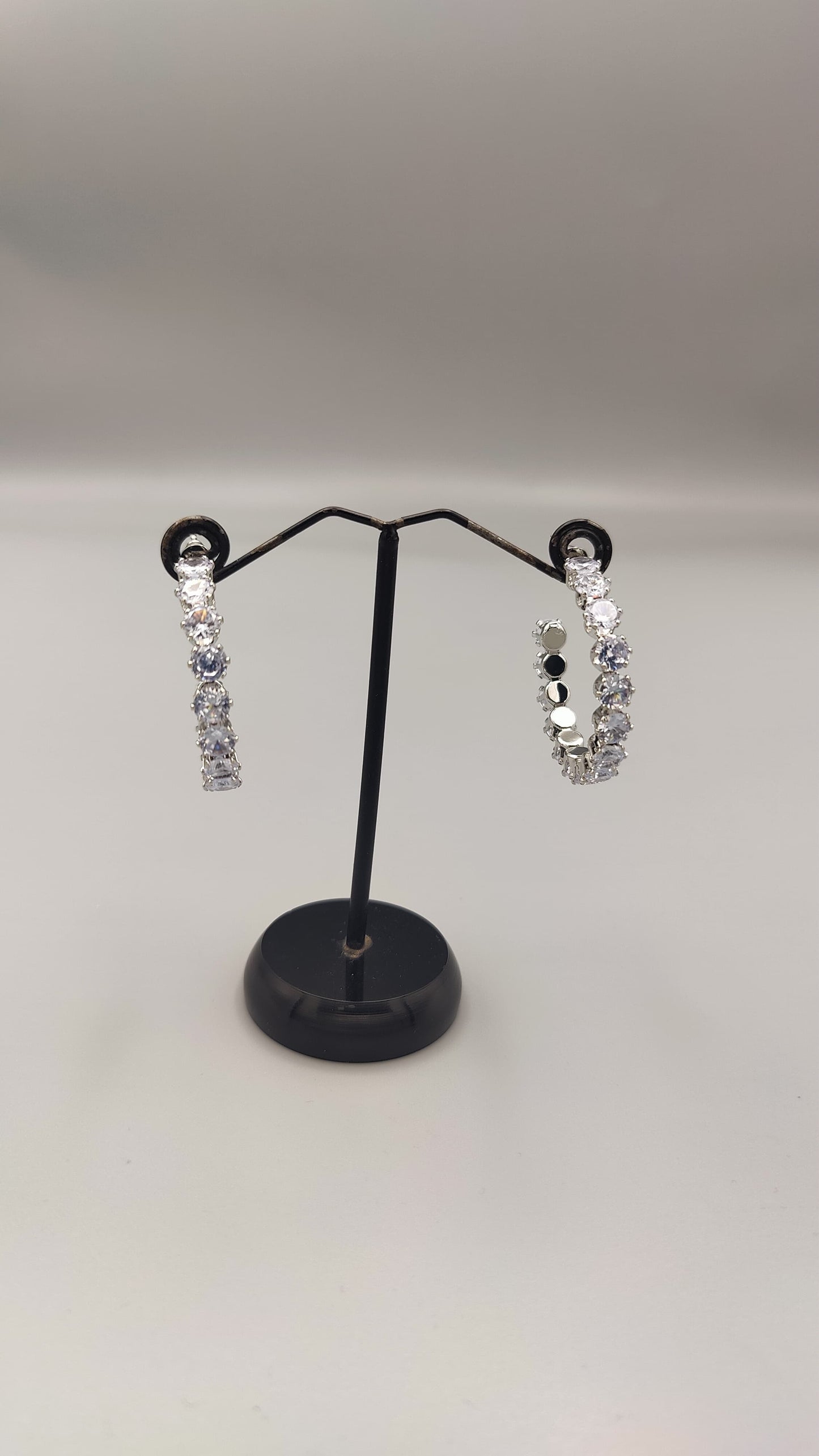 Crystal Radiance Hoop Earrings