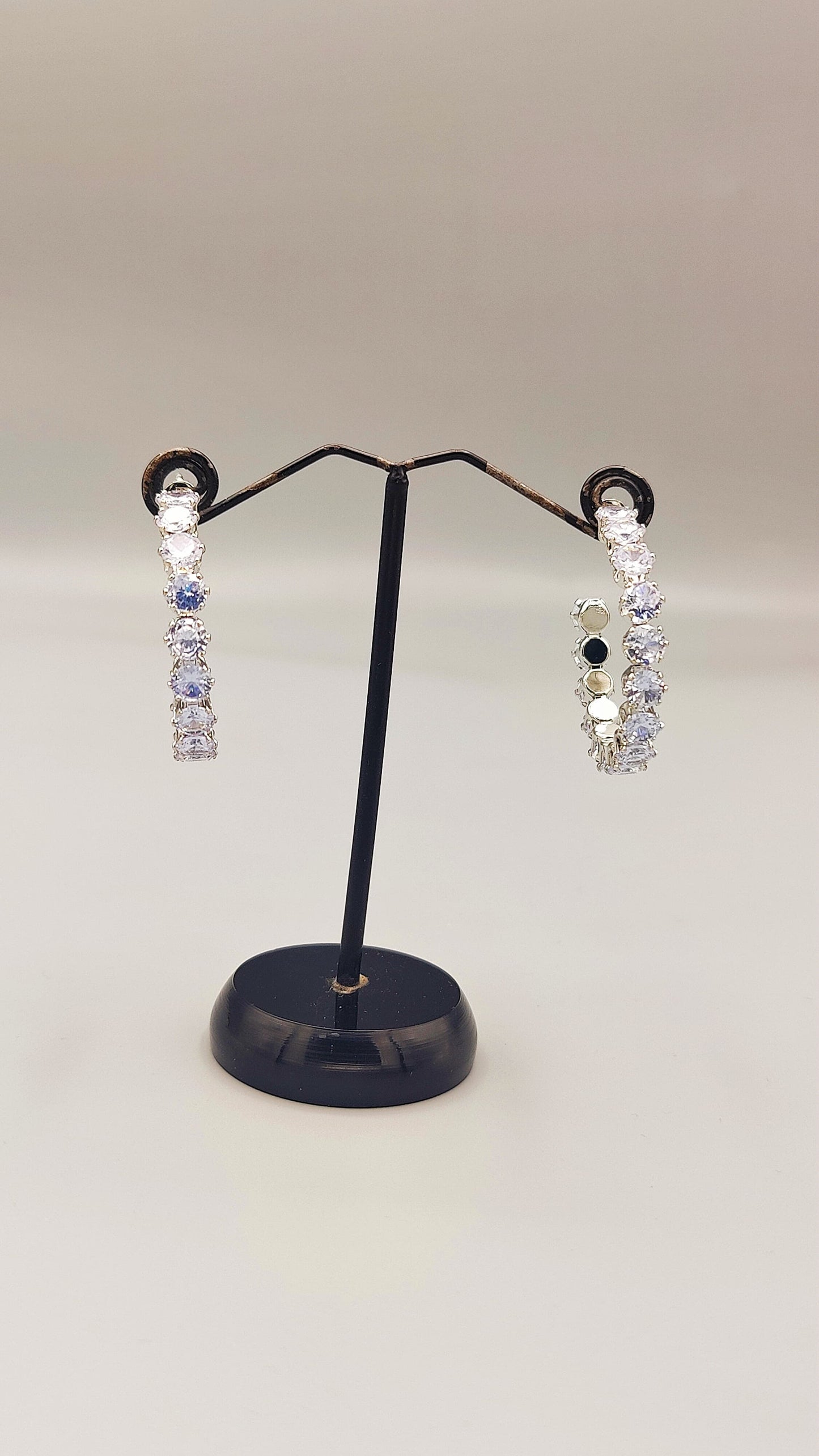 Crystal Radiance Hoop Earrings