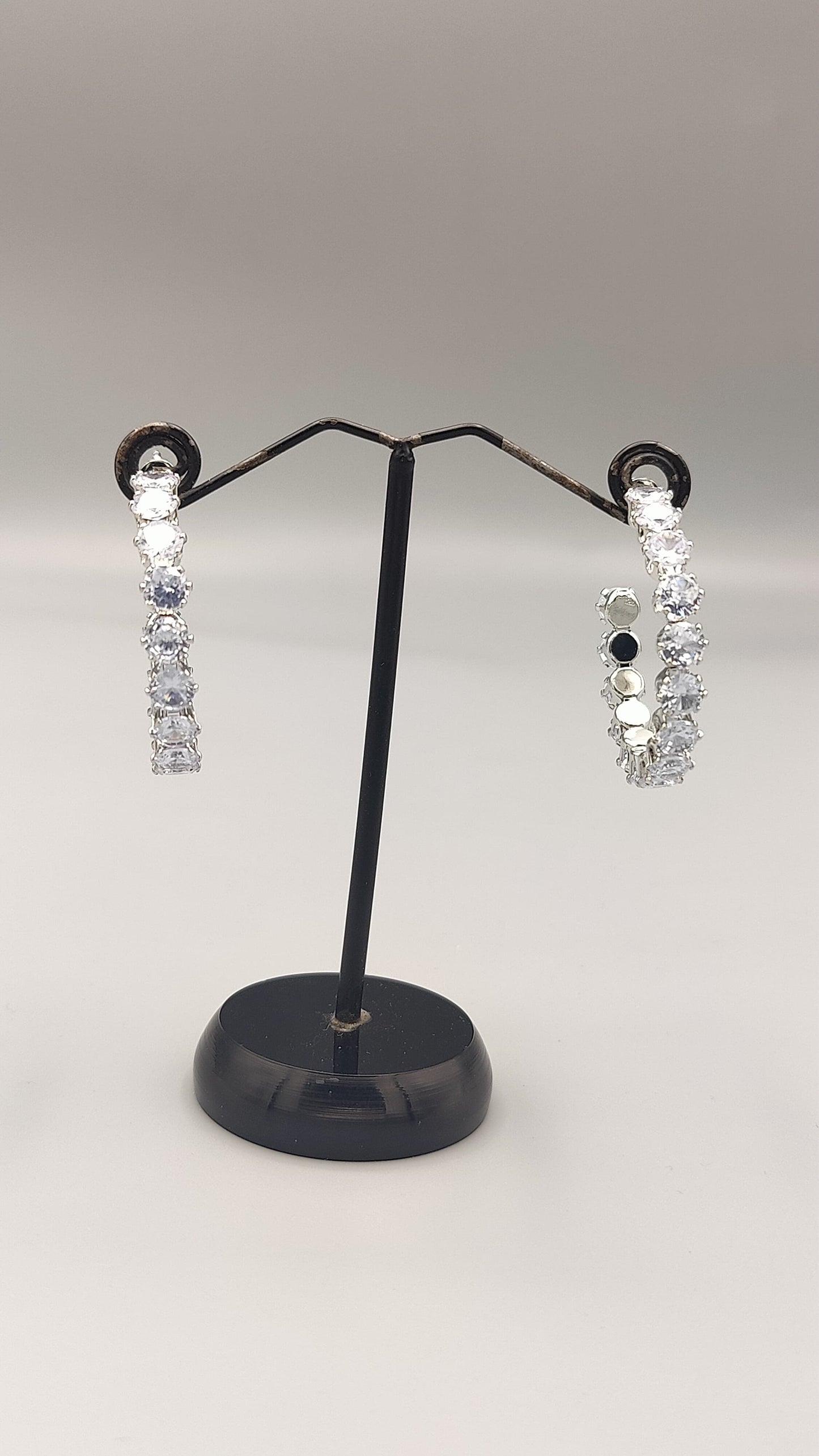 Crystal Radiance Hoop Earrings