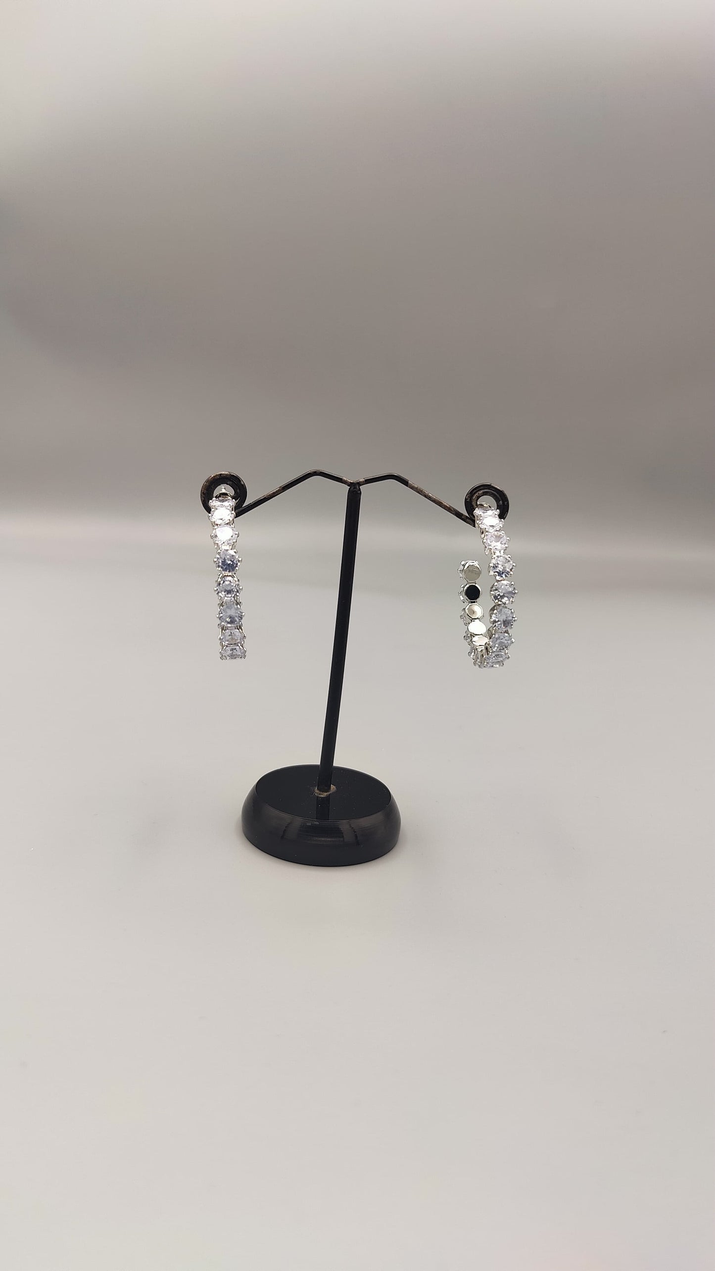 Crystal Radiance Hoop Earrings