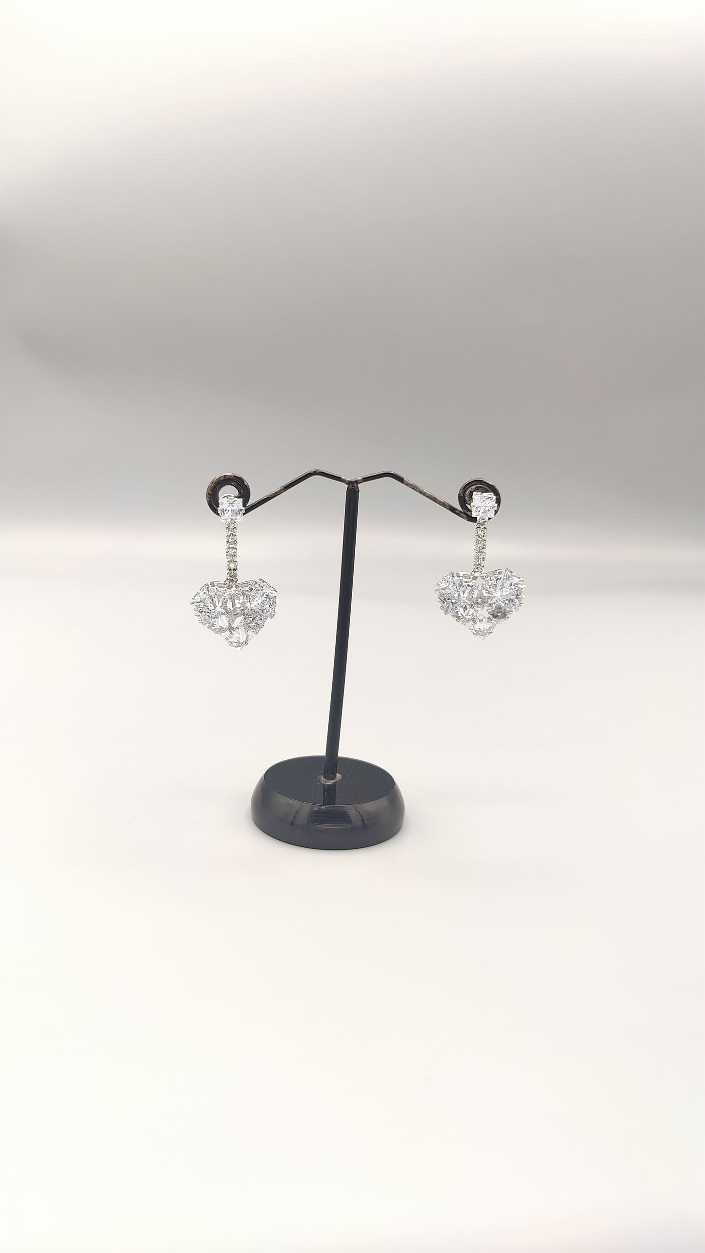 Radiant Heart Drop Earrings