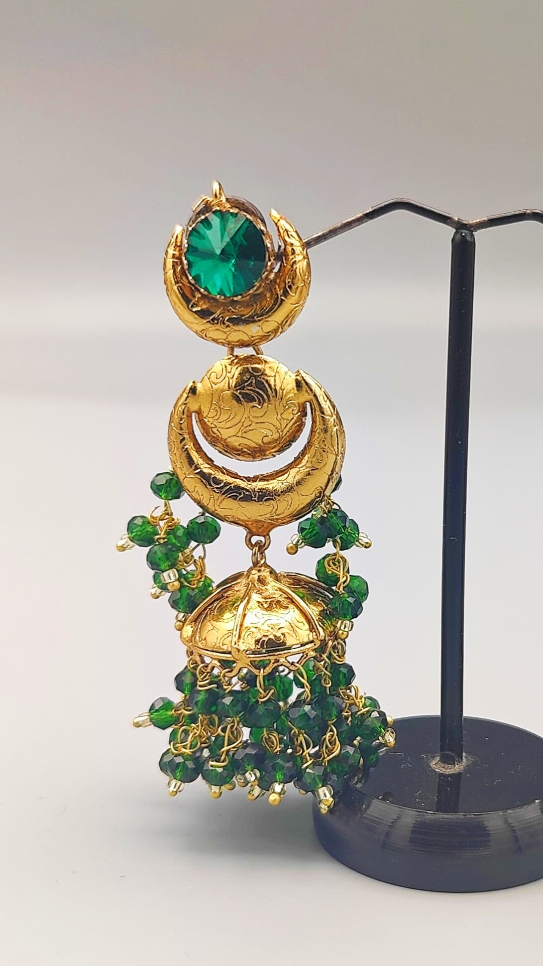 Noor Mahal Earring (Green)
