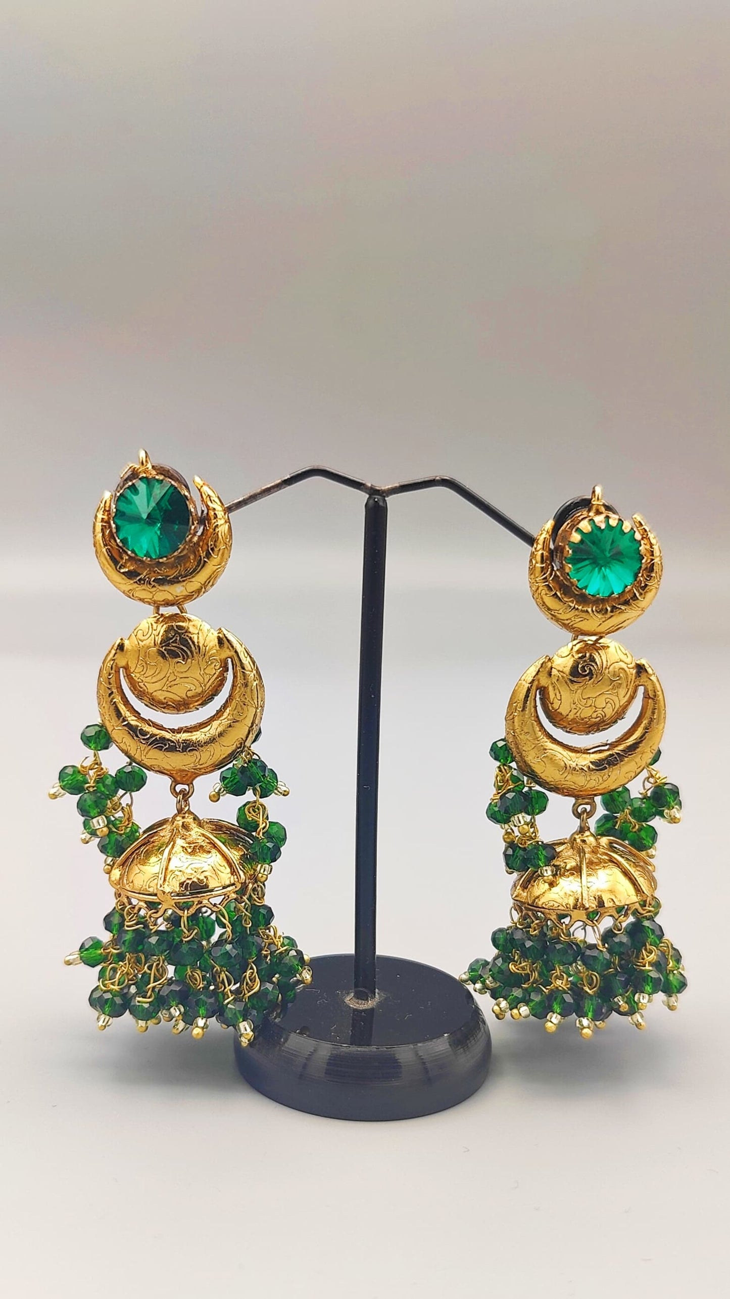 Noor Mahal Earring (Green)