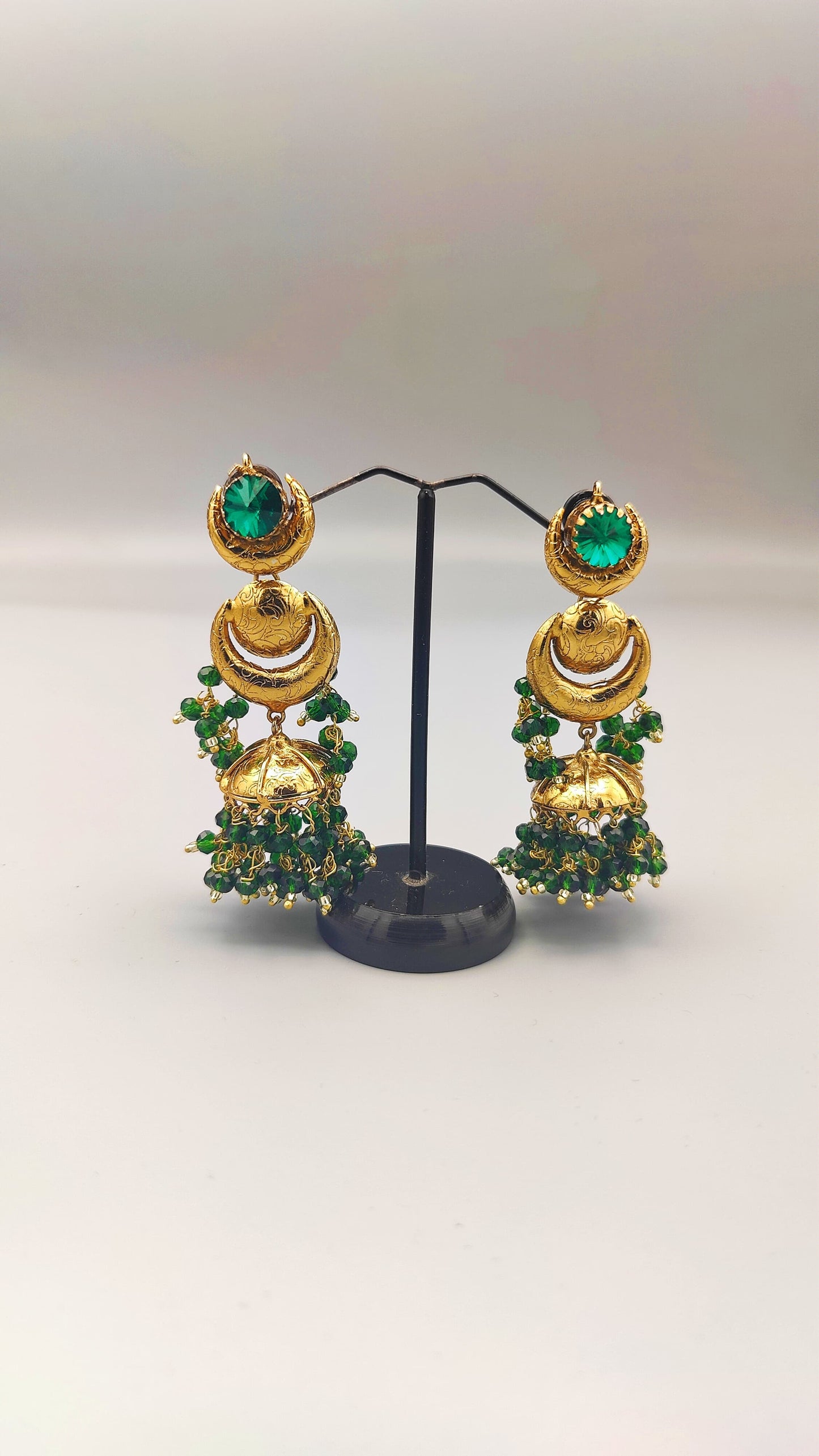 Noor Mahal Earring (Green)