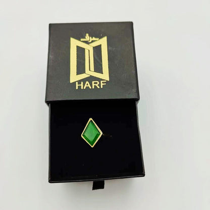 Pyramid Ring Emerald