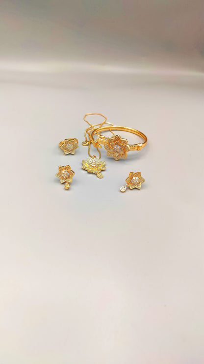 Noor-e-Gul – Elegant Floral Jewelry Set